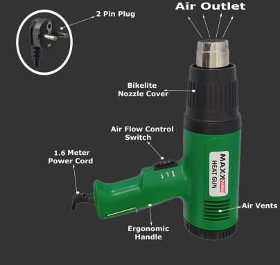 Qualigen 2000 W Heavy Duty Heat Gun