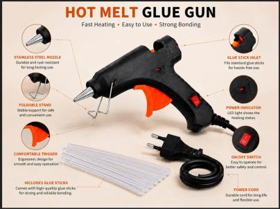 TechTrove 20W Mini Glue Gun